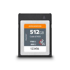 Master Cfexpress Type B 512GB Advanced 800 MB/s write speed 1700 MB/s read sp.