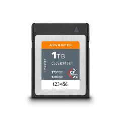 Master Cfexpress Type B 1TB Advanced 1300 MB/s min write speed 1730 MB/s Read sp.