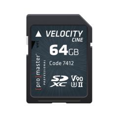 Master SDXC Velocity CINE 64GB - V90 Video Speed Class 2000x 300MB/s UHS-II U3