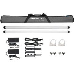 Nanlite PavoTube II 30XR 4ft RGBWW LED Tube 2 Kit