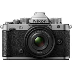 Nikon Z f Silver w/ Nikkor Z 40mm f/2 Lens Full Frame Mirrorless Camera