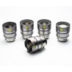 NiSi ATHENA PRIME Rewind Full Frame Cinema Lens Kit with 5 Lenses 14mm T2.4, 25mm T1.9, 35mm T1.9, 50mm T1.9, 85mm T1.9 + Hard Case (PL Mount)