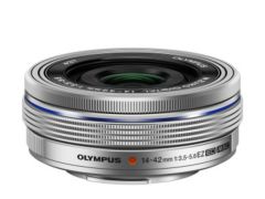 Olympus M. Zuiko ED 14-42mm 3.5-5.6 EZ Camera Lens (OM-D & PEN Lens) (Silver)