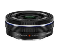 Olympus M. Zuiko ED 14-42mm 3.5-5.6 EZ Camera Lens (OM-D & PEN Lens) (Black)