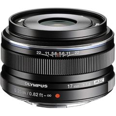 OM System M.Zuiko 17mm f/1.8 Black Wide Angle Lens