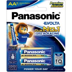 Panasonic Evolta AA 2 Pack Premium Alkaline Battery
