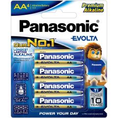 Panasonic Evolta AA 4 Pack Premium Alkaline Battery