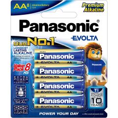 Panasonic Evolta AA 8 Pack Premium Alkaline Battery
