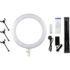 Phottix Nuada Ring 60C Video LED Light Go Kit - Stand, Phone Clip & Remote