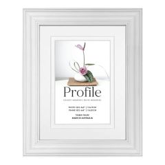 Profile Deluxe Hawthorne White Timber Photo Frame (15x20/10x15)