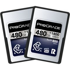 ProGrade Digital 480GB CFexpress Type A 4.0 Memory Card 2 Pack (Iridium)