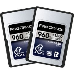ProGrade Digital 960GB CFexpress Type A 4.0 Memory Card 2 Pack (Iridium)