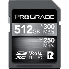 ProGrade Digital 512GB SDXC UHS-II V90 Memory Card (Cobalt)