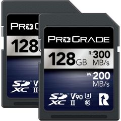 ProGrade Digital 128GB SDXC UHS-II V90 Memory Card Twin Pack (Iridium)