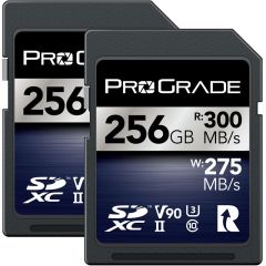 ProGrade Digital 256GB SDXC UHS-II V90 Memory Card Twin Pack (Iridium)