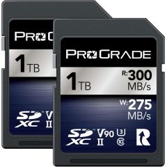 ProGrade Digital 1TB SDXC UHS-II V90 Memory Card Twin Pack (Iridium)