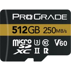 ProGrade Digital 512GB microSDXC UHS-II V60 Memory Card w/adapter