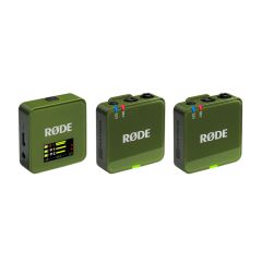 Rode Wireless GO III Dual Channel Compact Wireless Microphone System (2.4 GHz) - Moss