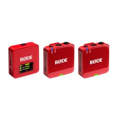 Rode Wireless GO III Dual Channel Compact Wireless Microphone System (2.4 GHz) - Red