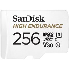 SanDisk High Endurance microSDHC 256GB 100MB/s R 40MB/s W UHS-I C10 U3 V30 Card