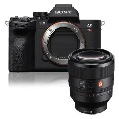 Sony Alpha A7R V Body w/ FE 50mm f/1.2 GM Prime Lens Compact System Camera