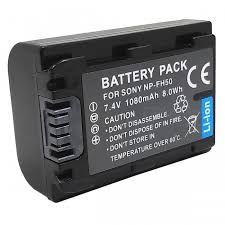 Master Instruments Sony NP-FH50 and NPFH100 Rechargeable Video Camera Battery | Camera-Warehouse.com.au