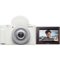 Sony ZV-1F White Digital Vlog Camera