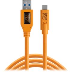 Tether Tools TetherPro USB Type-C Male to USB 3.0 Type-A Male Cable – Orange