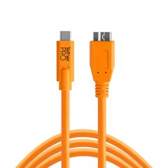 Tether Tools TetherPro USB-C to USB 3.0 Micro-B 4.6m Hi-Vis Orange Cable