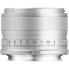 TTArtisan 40mm f/2 AF L Mount Lens Silver