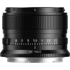 TTArtisan 40mm f/2 AF Nikon Z Mount Lens Black