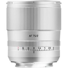 TTArtisan 75mm f/2 AF Sony E Mount Lens Silver