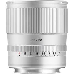 TTArtisan 75mm f/2 AF L Mount Lens Silver