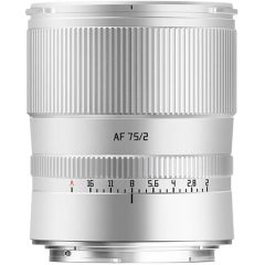 TTArtisan 75mm f/2 AF Nikon Z Mount Lens Silver