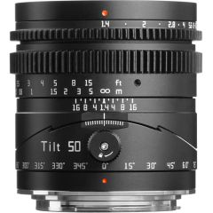 TTArtisan 50mm f/1.4 Tilt Fujifilm X Mount Lens Black