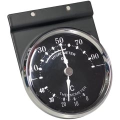 Wonderful Large Hygrometer for Dry Cabinets (Humidity / Temperature Measure)