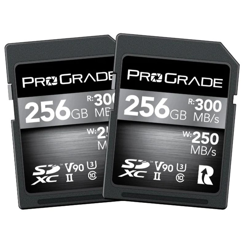 ProGrade Digital 256GB SDXC UHS-II V90 Memory Card 2 Pack (Cobalt