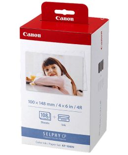 Canon Selphy KP108IN Ink and Paper Pack