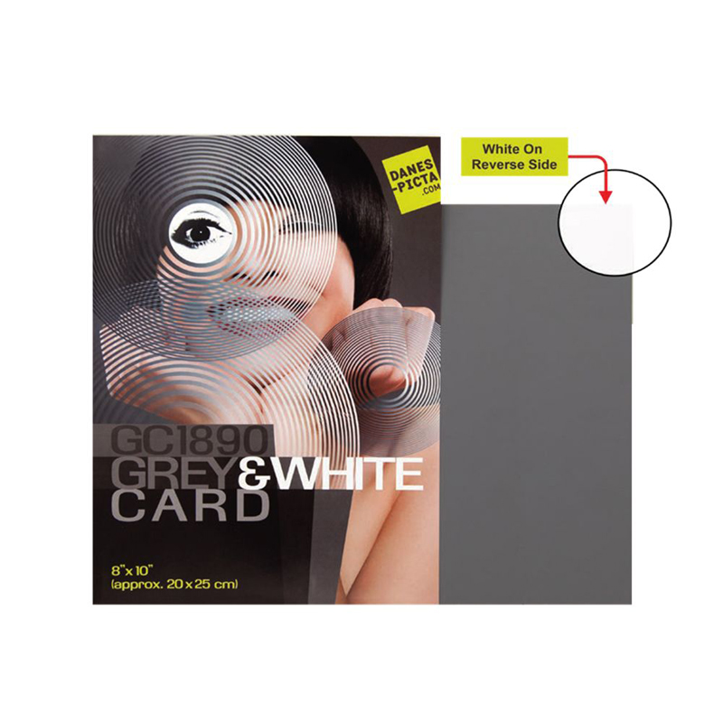 Danes Picta Grey/White Card Large - 8X10”/ 25X25cm