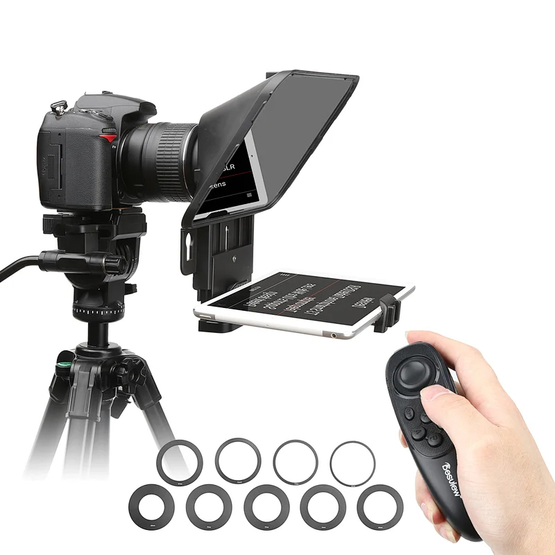 Desview T3 Teleprompter Kit for Smartphone & DSLR with Remote Controller