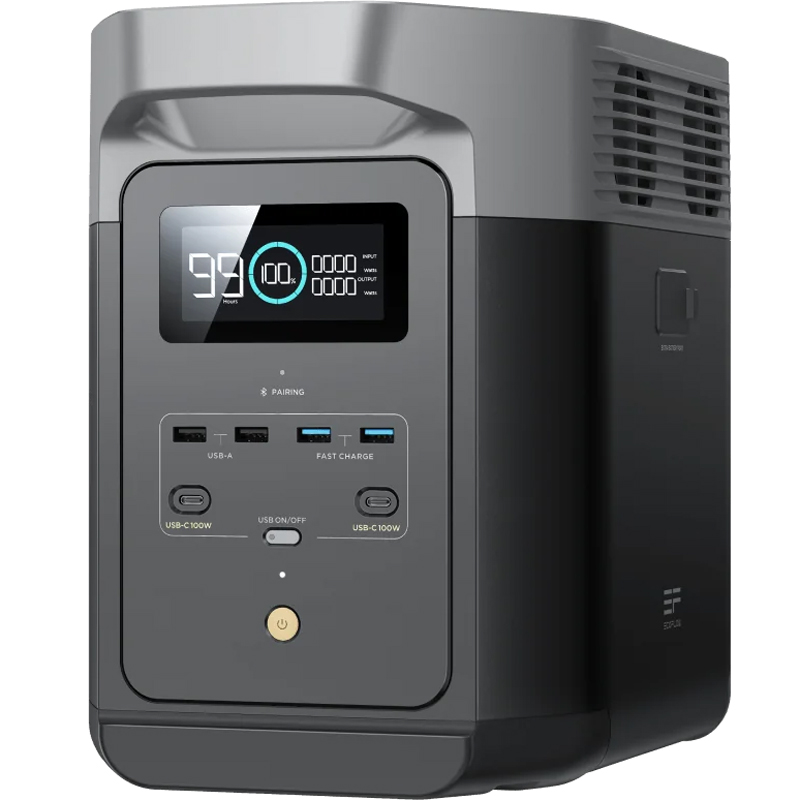EcoFlow DELTA 2 (950) Power Station with Max 1800W AC output & Built in 950Wh (79Ah@12V) Battery