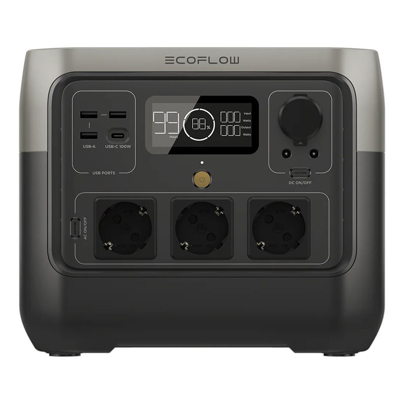 EcoFlow River 2 PRO Power Station with Max 800W AC output & Built in 768Wh (64Ah@12V) LFP Battery