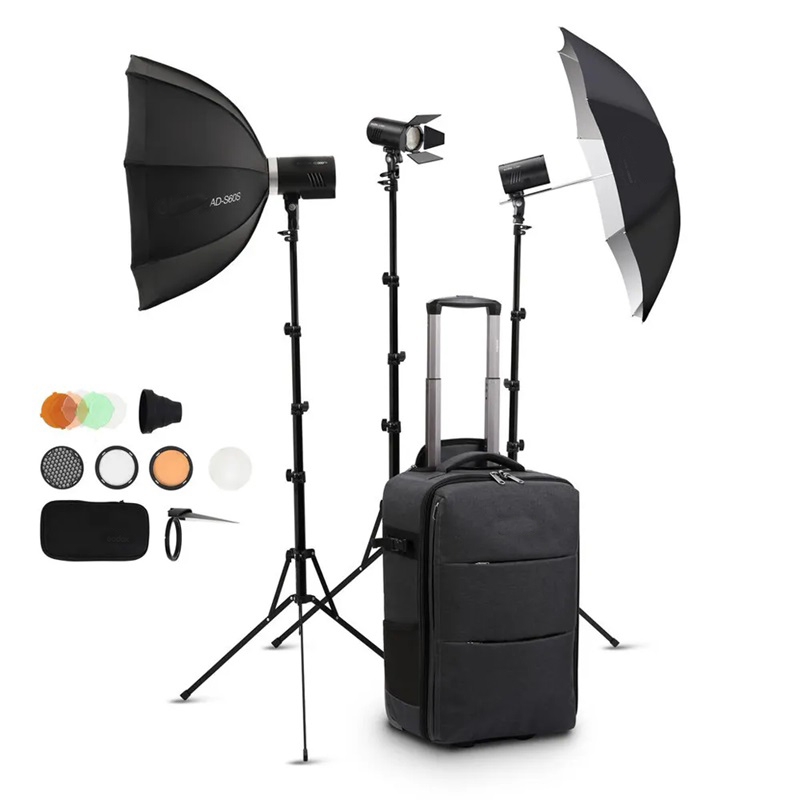 Godox AD100/300 Kit Inc Umb, Softbox, Acc & Bag