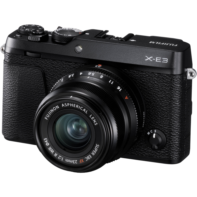 Fujifilm X-E3 Compact Mirrorless Digital Camera with 23mm f/2 Lens (Black)