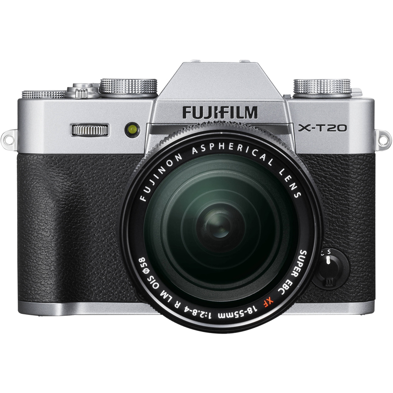 FujiFilm X-T20 with XF18-55mm Lens (Silver)