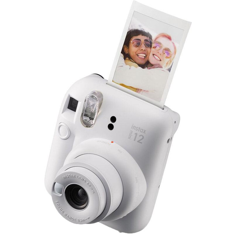 FujiFilm Instax MINI 12 Instant Film Camera (Clay White)