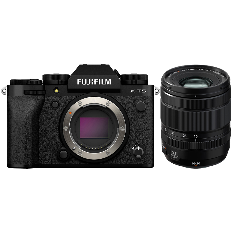 FujiFilm X-T5 Black + XF 16-50mm f/2.8-4.8 R LM WR Lens