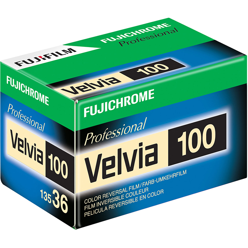 FujiFilm Fujichrome Velvia 100 35mm 36 Exposure - Pro Colour Transparency Film