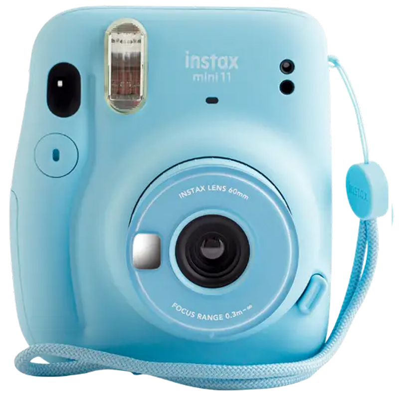 FujiFilm Instax Mini 11 BUNDLE Instant Camera - Sky Blue - Case, Film & Accessory Pack