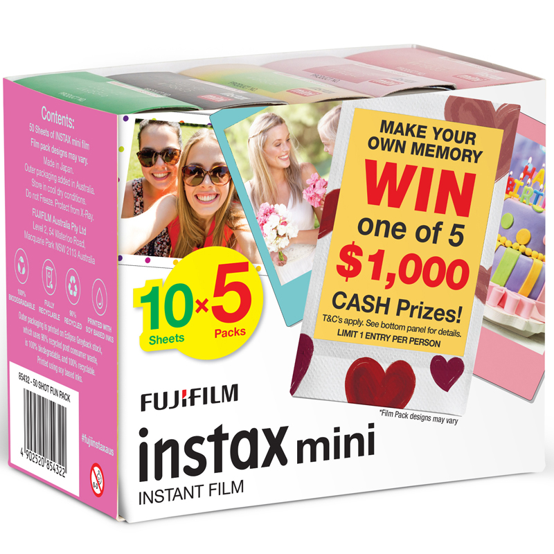 FujiFilm Instax Mini Novelty 50pk Promo